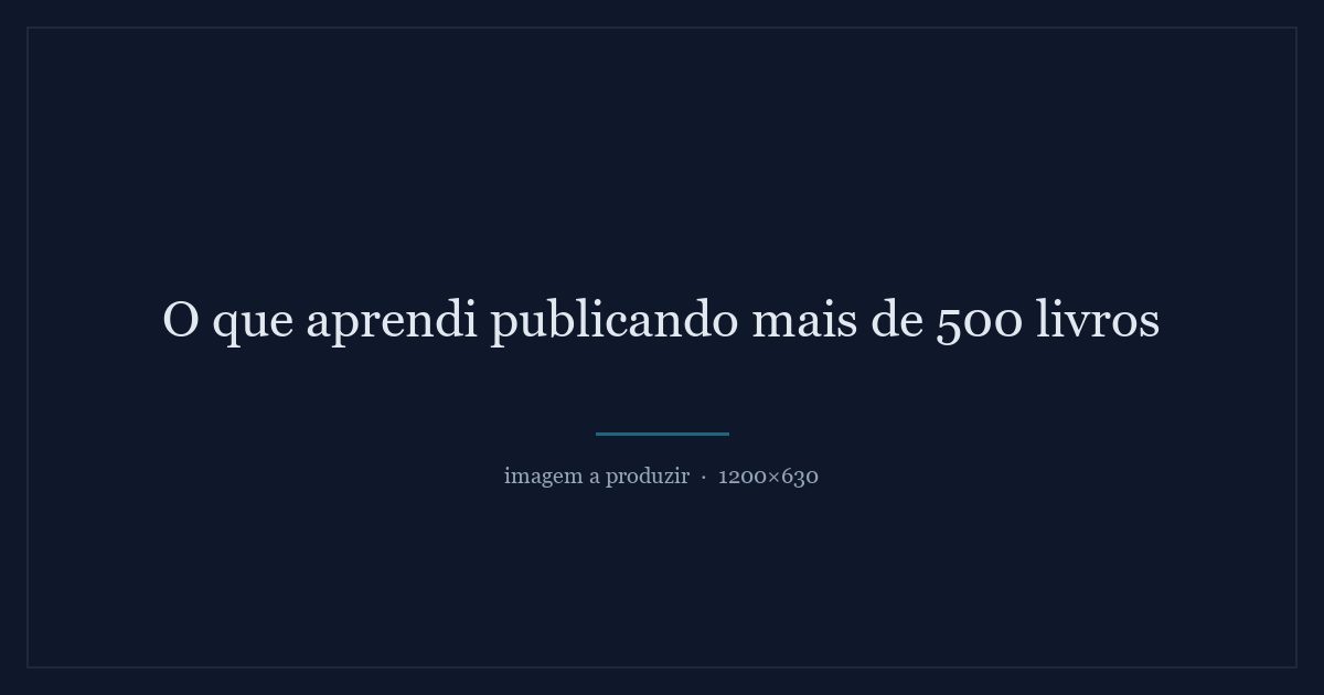 Pilha de livros publicados vista de cima, com uma capa faltando na sequência