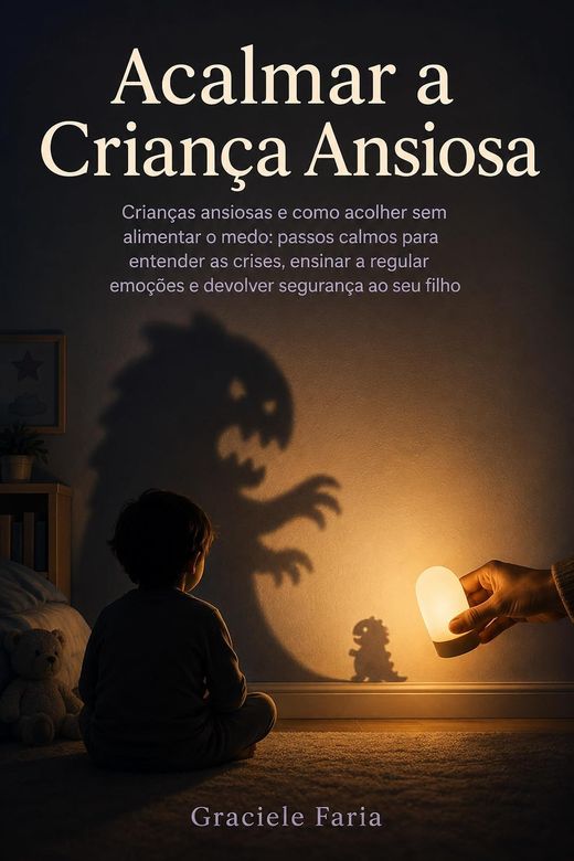 Capa do livro Acalmar a Criança Ansiosa, de Graciele Faria — sobre ansiedade infantil e rotina