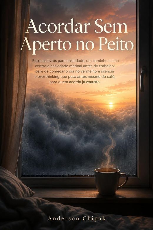 Capa do livro Acordar Sem Aperto no Peito, de Anderson Chipak — sobre ansiedade matinal e trabalho