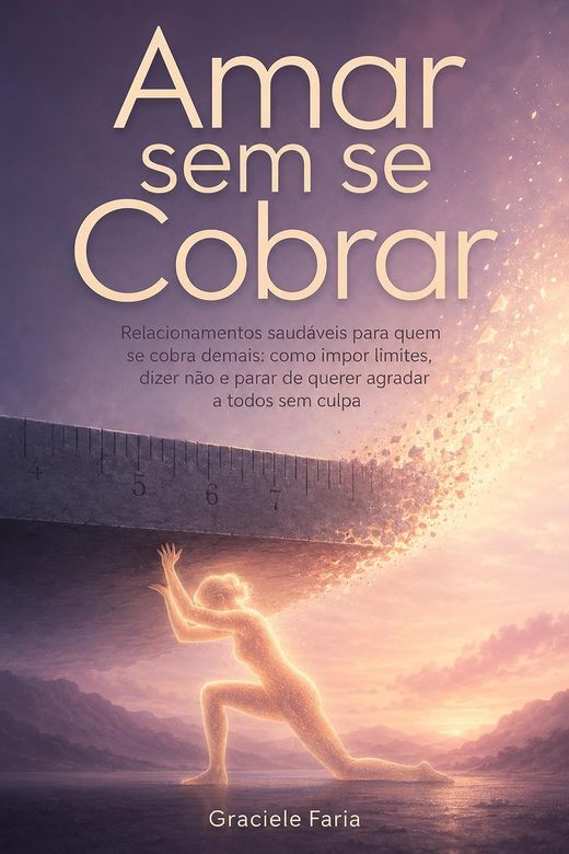 Capa do livro Amar sem se Cobrar, de Graciele Faria — sobre autocobrança, limites e culpa