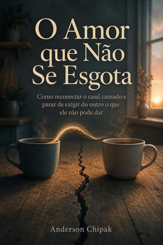 Capa do livro O Amor que Não Se Esgota, de Anderson Chipak — sobre comunicação e apego no casamento