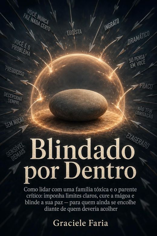 Capa do livro Blindado por Dentro, de Graciele Faria — sobre limites com a família