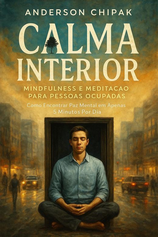Capa do livro Calma Interior, de Anderson Chipak — sobre mindfulness e meditação para pessoas ocupadas