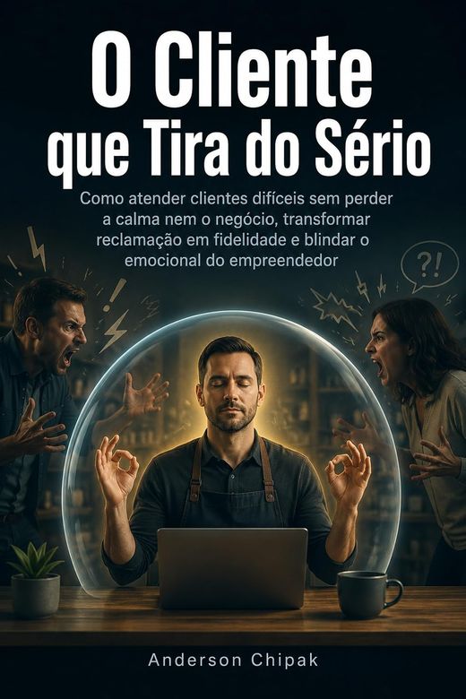 Capa do livro O Cliente que Tira do Sério, de Anderson Chipak — sobre atendimento a cliente difícil