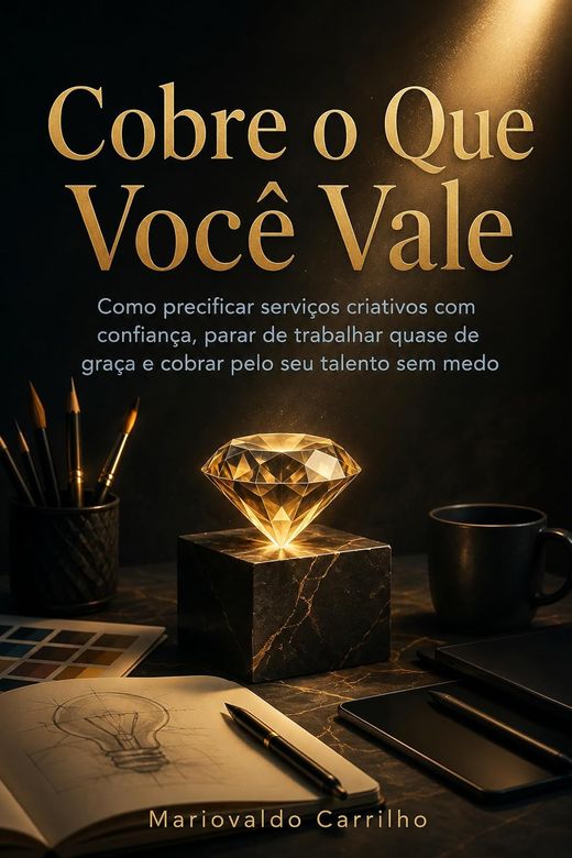 Capa do livro Cobre o Que Você Vale, de Mariovaldo Carrilho — sobre precificação de serviços criativos
