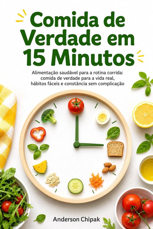Capa do livro Comida de Verdade, de Anderson Chipak — sobre refeições rápidas e reais para dias corridos