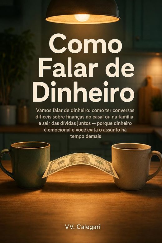 Capa do livro Como Falar de Dinheiro, de V.V. Calegari — sobre conversas difíceis sobre dinheiro