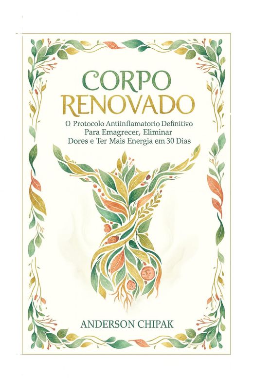 Capa do livro Corpo Renovado, de Anderson Chipak — sobre alimentação anti-inflamatória e cansaço
