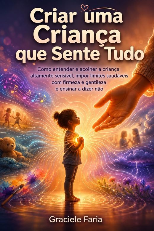 Capa do livro Criar uma Criança que Sente Tudo, de Graciele Faria — sobre criança altamente sensível