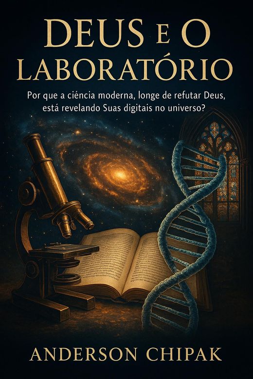 Capa do livro Deus e o Laboratório, de Anderson Chipak — sobre ciência, fé e criação