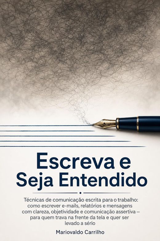 Capa do livro Escreva e Seja Entendido, de Mariovaldo Carrilho — sobre clareza na comunicação escrita do trabalho