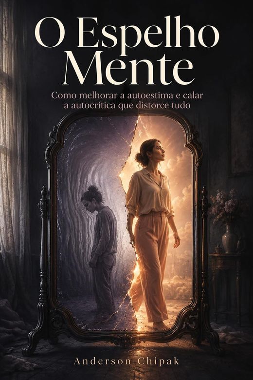 Capa do livro O Espelho Mente, de Anderson Chipak — sobre autoestima e autocrítica