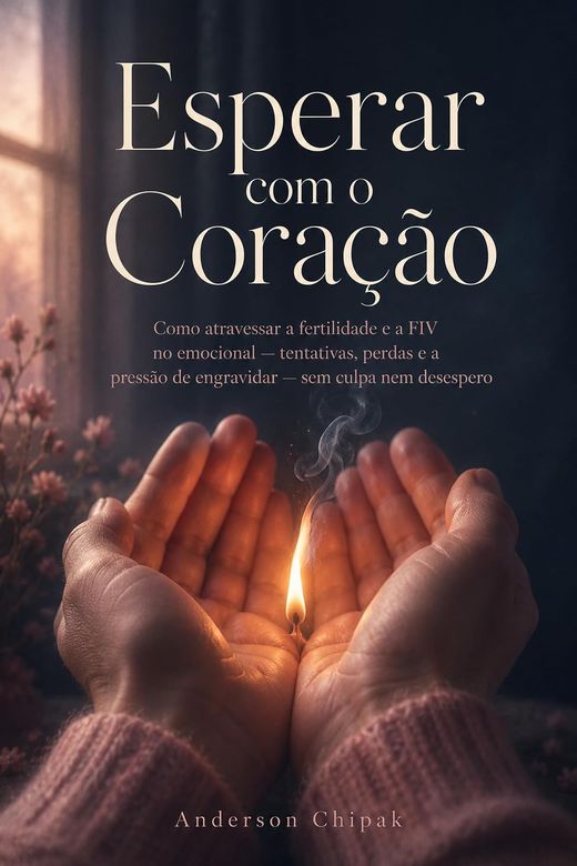 Capa do livro Esperar com o Coração, de Anderson Chipak — sobre infertilidade, culpa e reprodução assistida