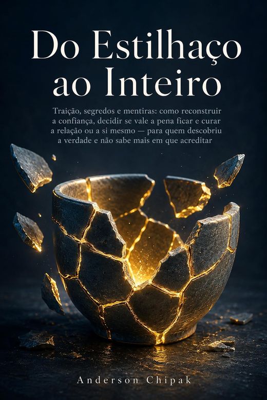 Capa do livro Do Estilhaço ao Inteiro, de Anderson Chipak — sobre traição e confiança quebrada