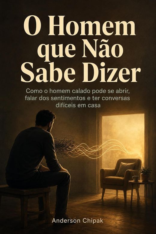 Capa do livro O Homem que Não Sabe Dizer, de Anderson Chipak — sobre comunicação e vínculo em casa