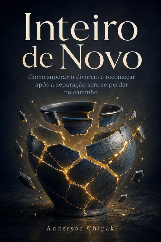 Capa do livro Inteiro de Novo, de Anderson Chipak — sobre luto e reconstrução depois do término