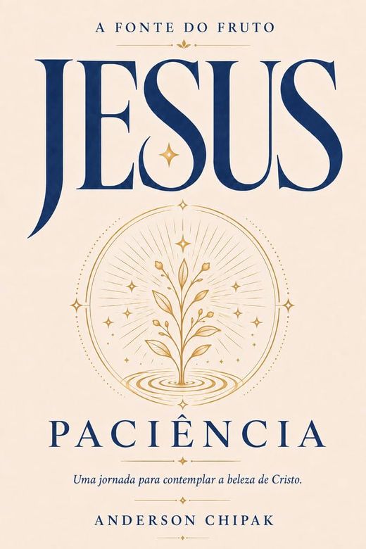 Capa do livro JESUS: A Fonte da Paciência, de Anderson Chipak — sobre a longanimidade de Cristo com quem falha