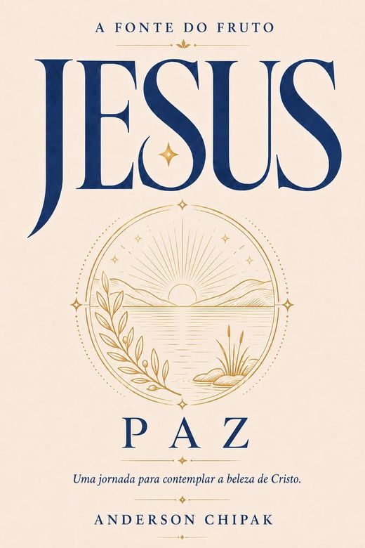Capa do livro JESUS: A Fonte da Paz, de Anderson Chipak — sobre ansiedade, medo e a paz de Cristo