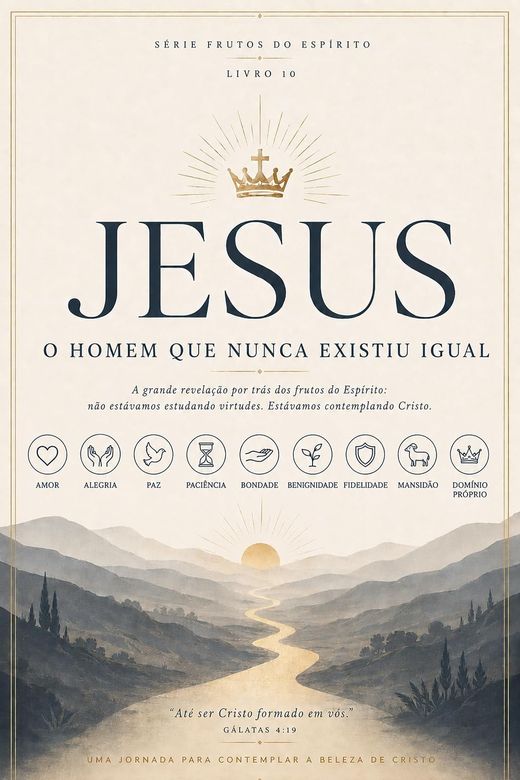 Capa do livro JESUS: O Homem Que Nunca Existiu Igual, de Anderson Chipak — sobre a pessoa de Cristo