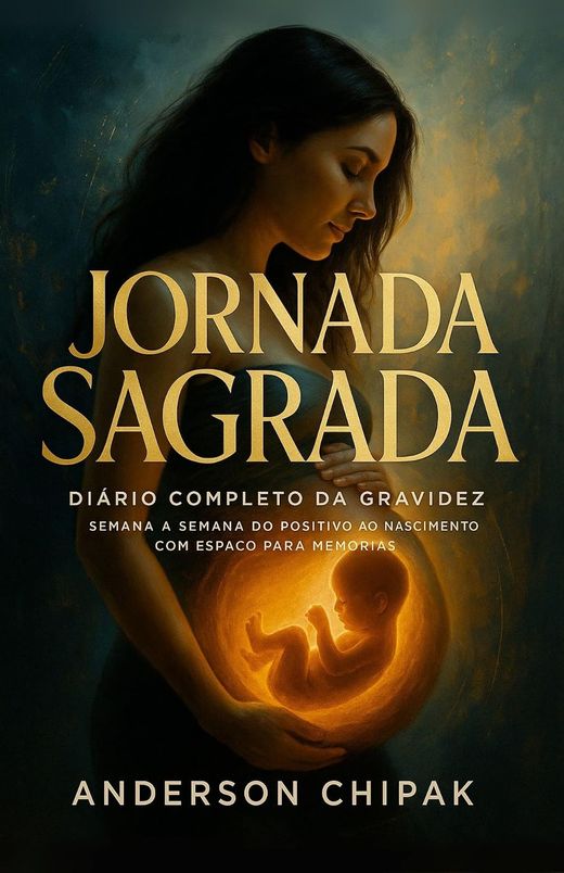 Capa do livro Jornada Sagrada, de Anderson Chipak — diário de gravidez semana a semana