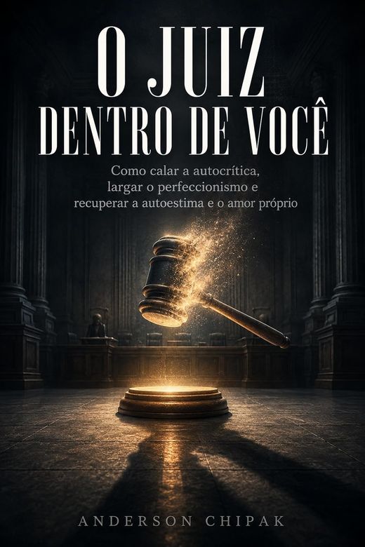 Capa do livro O Juiz Dentro de Você, de Anderson Chipak — sobre autocrítica e perfeccionismo