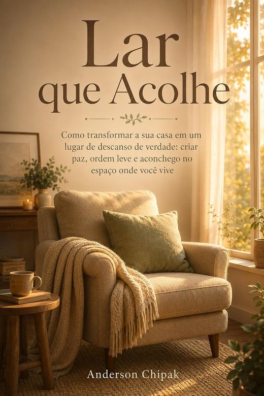 Capa do livro Lar que Acolhe, de Anderson Chipak — sobre transformar a casa em lugar de descanso