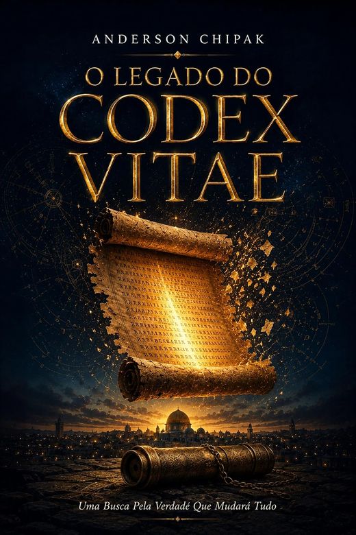 Capa do livro O Legado do Codex Vitae, de Anderson Chipak — romance sobre um documento antigo