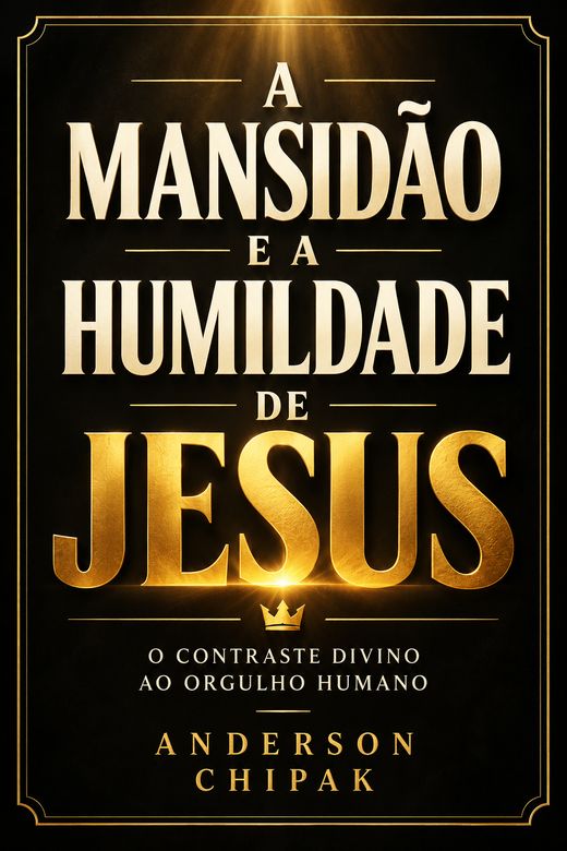 Capa do livro A Mansidão e a Humildade de Jesus, de Anderson Chipak — sobre humildade e orgulho