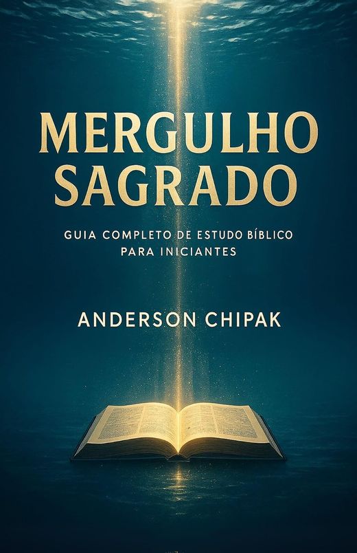 Capa do livro Mergulho Sagrado, de Anderson Chipak — guia de estudo bíblico para iniciantes