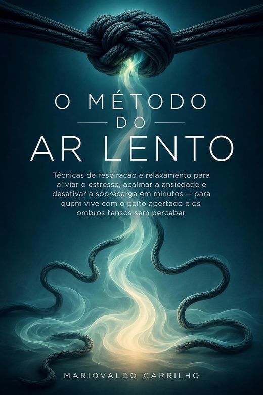 Capa do livro O Método do Ar Lento, de Mariovaldo Carrilho — sobre respiração e controle do estresse