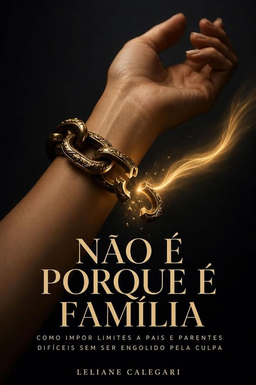 Capa do livro Não É Porque É Família, de Leliane Calegari — sobre limites com pais e parentes