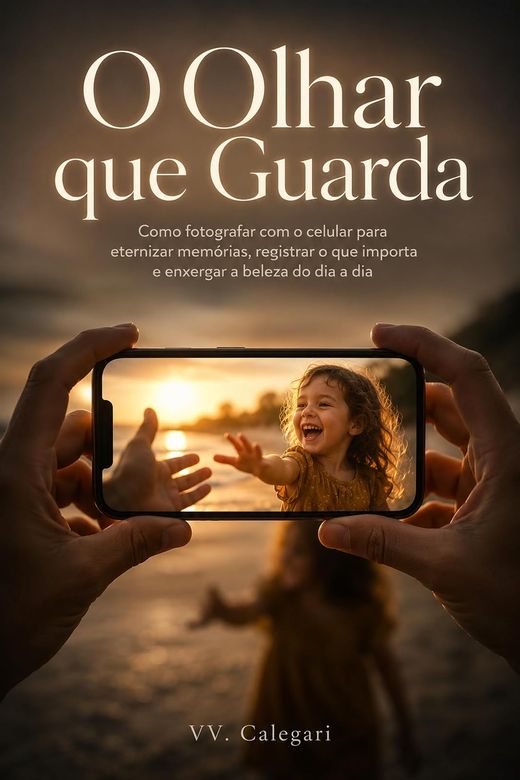Capa do livro O Olhar que Guarda, de V.V. Calegari — sobre fotografia com o celular
