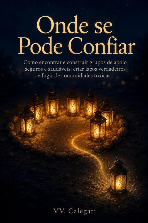Capa do livro Onde se Pode Confiar, de V.V. Calegari — sobre confiança, grupos e vínculos seguros