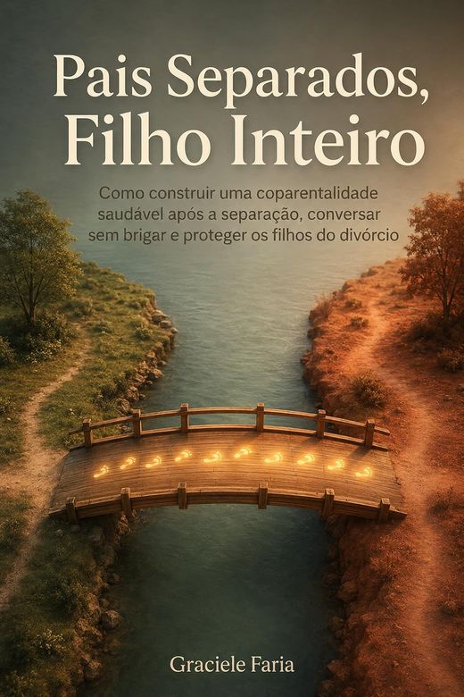 Capa do livro Pais Separados, Filho Inteiro, de Graciele Faria — sobre coparentalidade após a separação