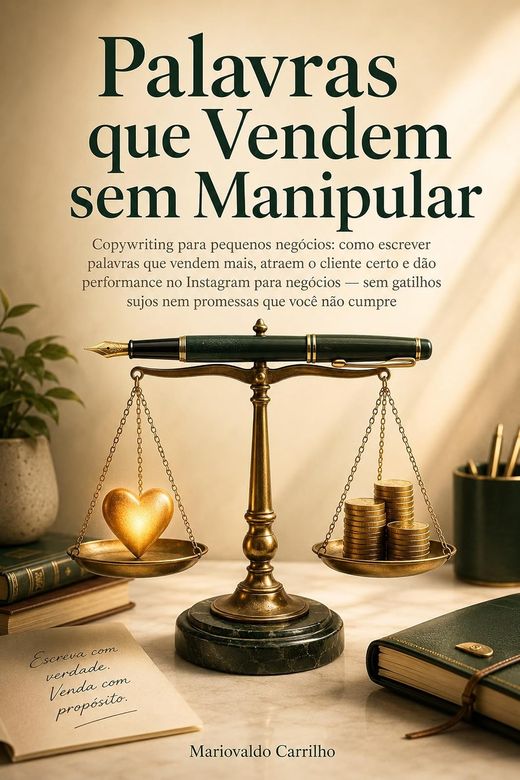 Capa do livro Palavras que Vendem sem Manipular, de Mariovaldo Carrilho — sobre copywriting honesto