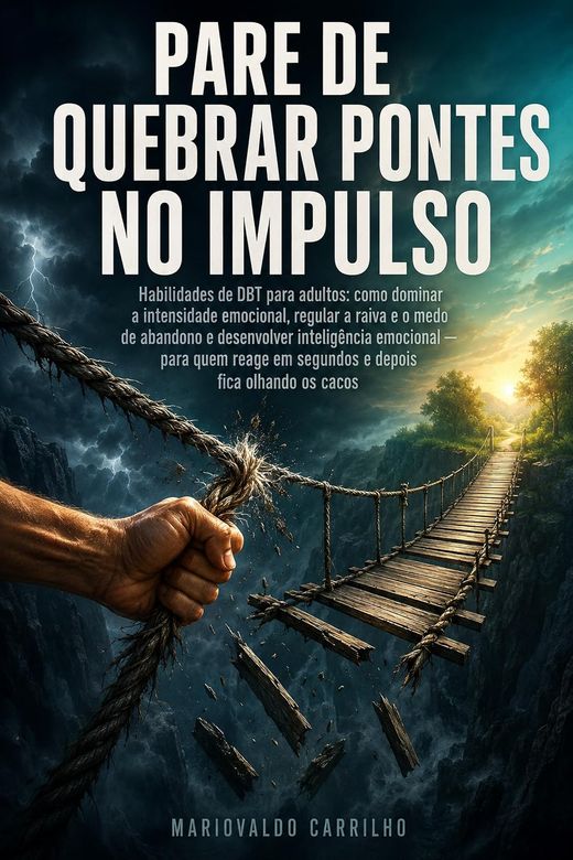 Capa do livro Pare de Quebrar Pontes no Impulso, de Mariovaldo Carrilho — sobre DBT e regulação emocional