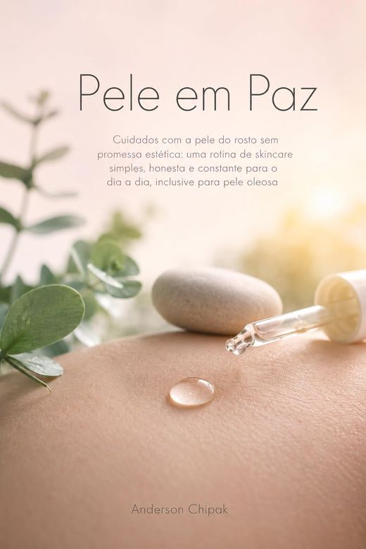 Capa do livro Pele em Paz, de Anderson Chipak — sobre uma rotina de skincare simples
