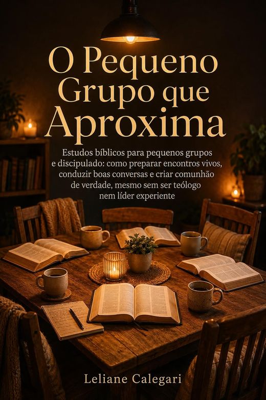 Capa do livro O Pequeno Grupo que Aproxima, de Leliane Calegari — sobre estudo bíblico em grupo