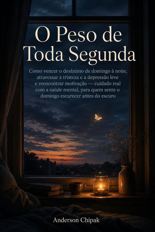 Capa do livro O Peso de Toda Segunda, de Anderson Chipak — sobre o desânimo de domingo à noite
