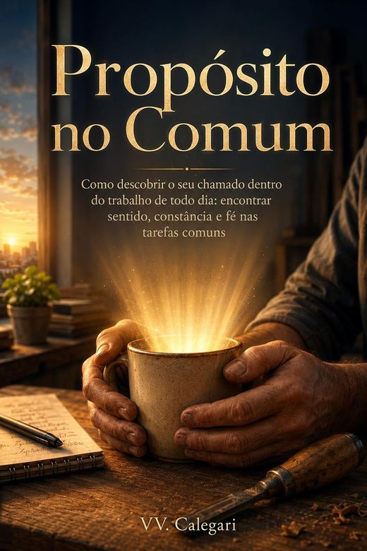 Capa do livro Propósito no Comum, de V.V. Calegari — sobre sentido no trabalho de todo dia