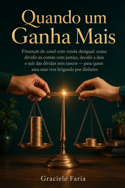 Capa do livro Quando um Ganha Mais, de Graciele Faria — sobre finanças do casal com renda desigual