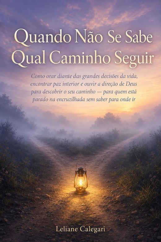 Capa do livro Quando Não Se Sabe Qual Caminho Seguir, de Leliane Calegari — sobre decisão, oração e escuta