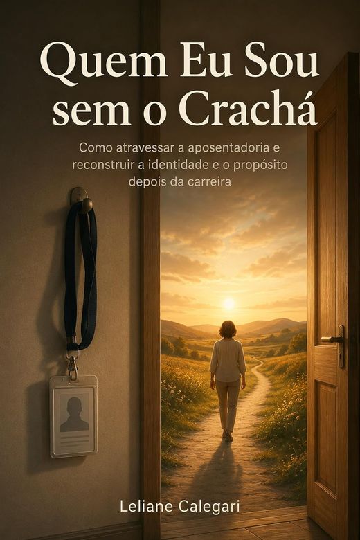 Capa do livro Quem Eu Sou sem o Crachá, de Leliane Calegari — sobre identidade depois da carreira