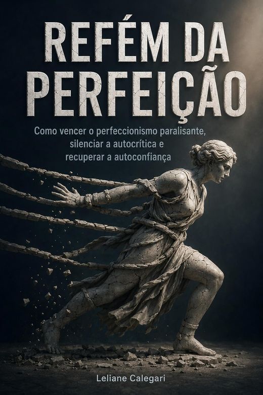 Capa do livro Refém da Perfeição, de Leliane Calegari — sobre perfeccionismo e entregas travadas