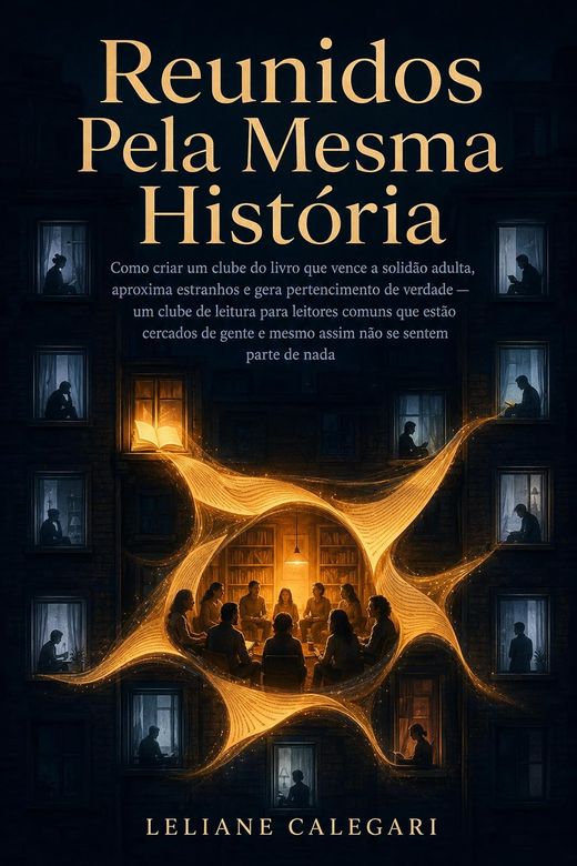 Capa do livro Reunidos Pela Mesma História, de Leliane Calegari — sobre clube de leitura e amizade adulta
