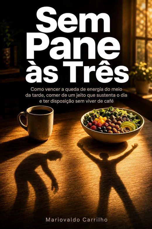 Capa do livro de Mariovaldo Carrilho — sobre o cansaço do meio da tarde e disposição sem café
