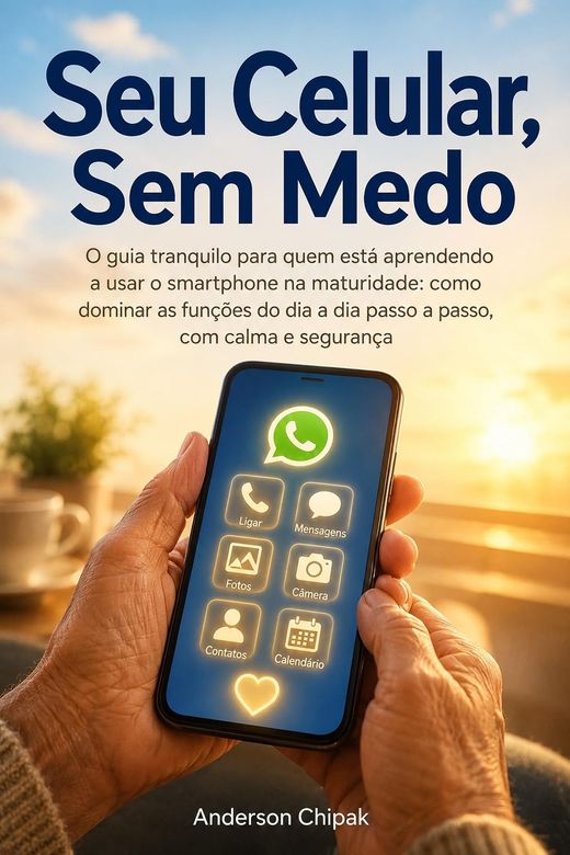 Capa do livro Seu Celular, Sem Medo, de Anderson Chipak — sobre usar o celular e o WhatsApp sozinho