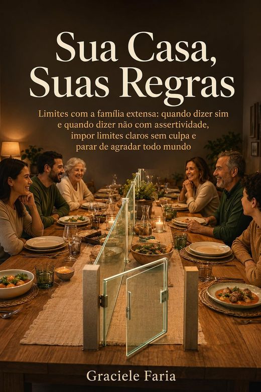 Capa do livro Sua Casa, Suas Regras, de Graciele Faria — sobre limites com a família extensa