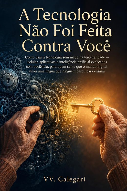 Capa do livro A Tecnologia Não Foi Feita Contra Você, de V.V. Calegari — sobre aprender o digital sem medo