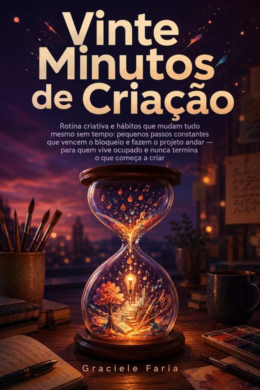 Capa do livro de Graciele Faria — sobre rotina criativa curta e diária para projetos parados